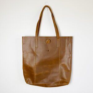 The Outdoor Institute Leather Tote Bag  Navajo Brown